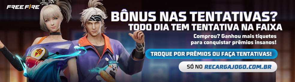 BÔNUS NAS TENTATIVAS!